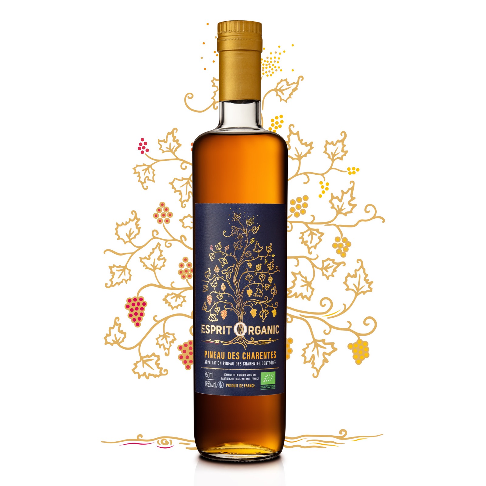 Ancien site Cognac Esprit Organic - visuel pineau